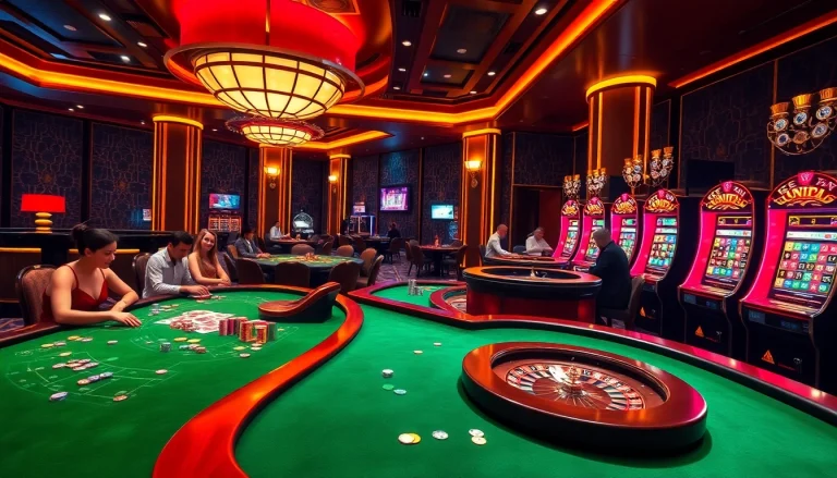 Engaging players at jun 88 casino tables showcasing thrilling poker and roulette games.