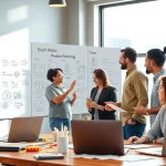 Sesi brainstorming inovatif di Tandem Product Academy menampilkan para pengusaha teknologi Surya88.